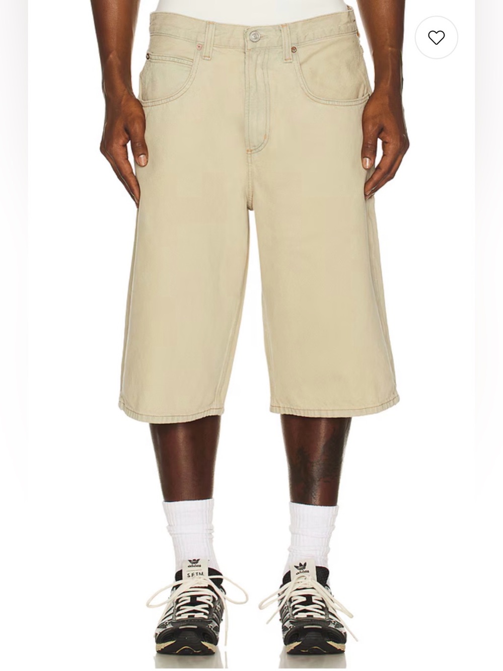 NWT Agolde Fusion Skater Short in Burnished Khaki Size 34